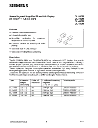 Datasheet DL340M manufacturer Siemens